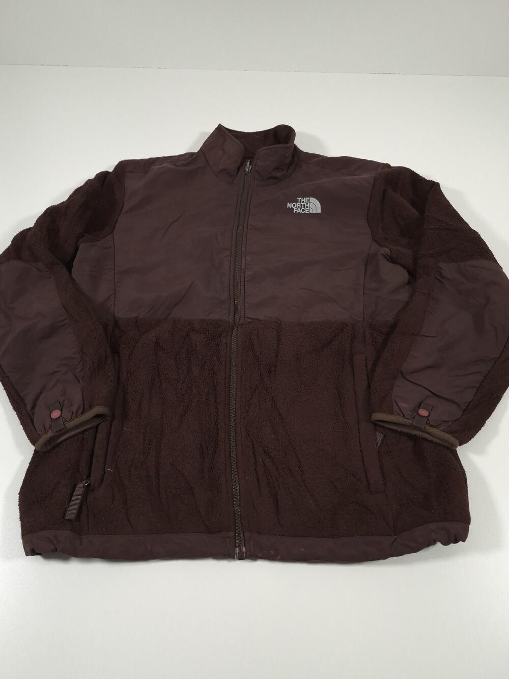 The North Face Polartec Jacket Girls XL Brown Fleece Full Zip Logo Pockets
